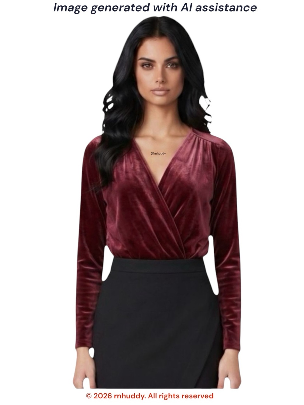 Express XS burgundy velvet wrap bodysuit